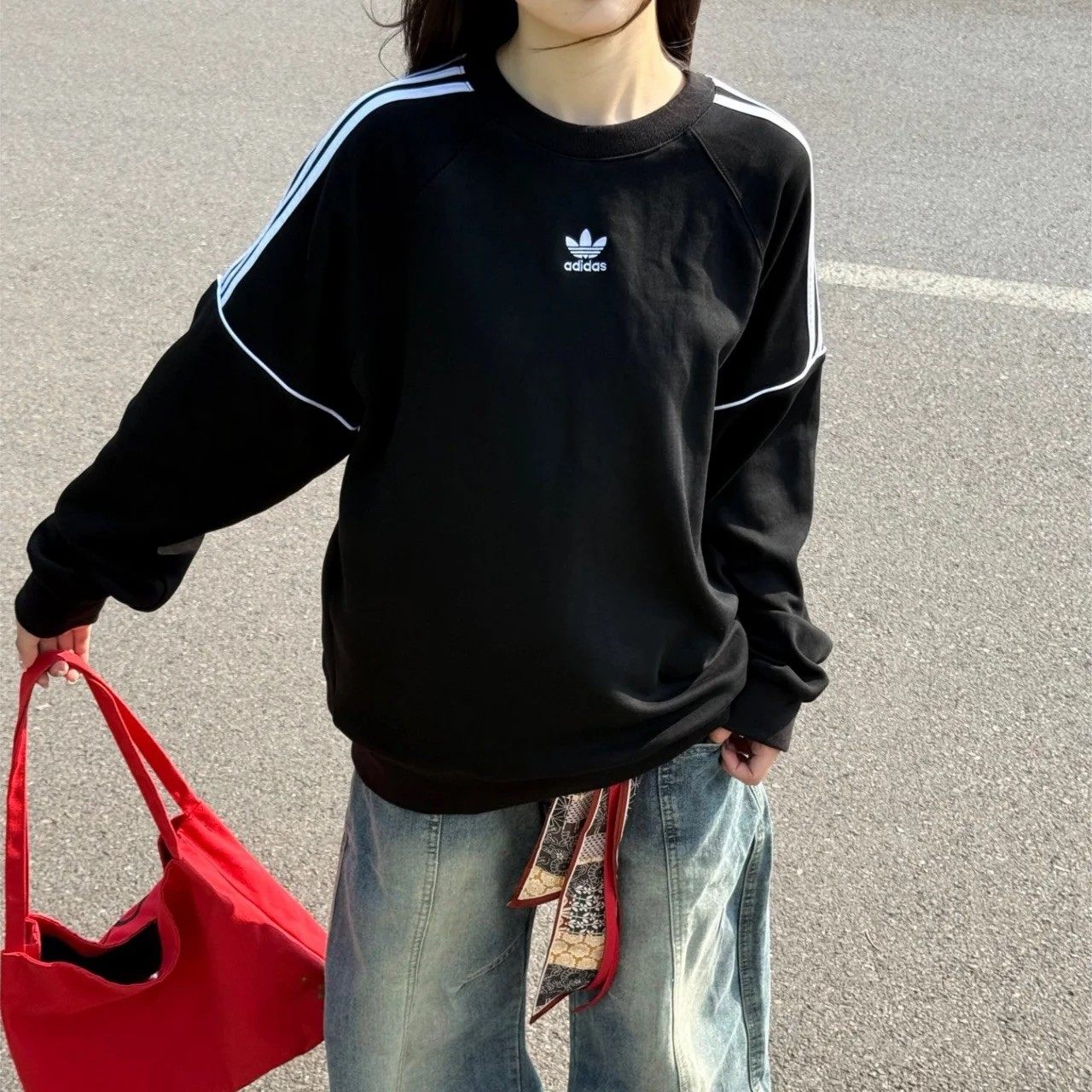 阿迪达斯卫衣男女同款三叶草春冬季针织圆领休闲套头衫正品HK7344,运动服/休闲服装,运动卫衣/套头衫,淘宝优惠券,粉丝福利购,淘宝优惠卷