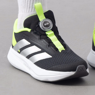 Adidas/阿迪达斯正品2026春夏款儿童BOA旋转纽扣跑步鞋JI1694