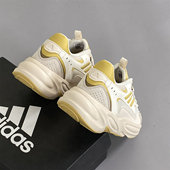 鞋 2026阔腿裤 子软底百搭 女增高夏透气男休闲鞋 阿迪达斯厚底老爹鞋