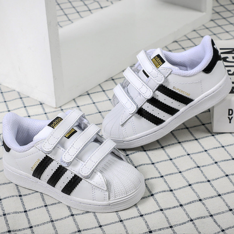 ADIDAS阿迪达斯2026冬季款儿童鞋贝壳头魔术贴运动休闲板鞋EF4842,童鞋/婴儿鞋/亲子鞋,板鞋,淘宝优惠券,粉丝福利购,淘宝优惠卷