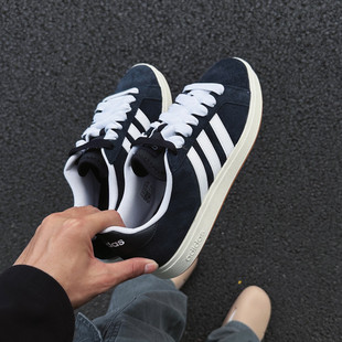 Adidas阿迪达斯男女翻毛皮板鞋Grand CourtBase运动休闲鞋JP6335