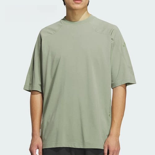 Adidas阿迪达斯男短袖26夏季凉感透气短袖宽松圆领半袖T恤JZ8433