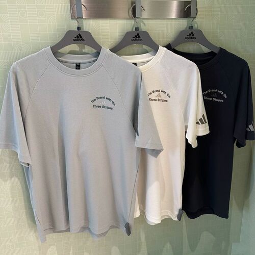 正品ADIDAS阿迪达斯男短袖针织透气休闲半袖T恤KF0128 KF0130