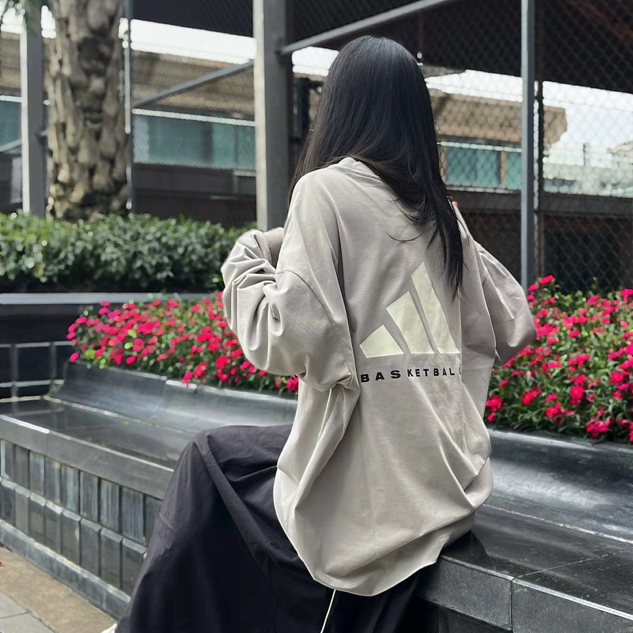 正品阿迪达斯半高领卫衣男装春季新款篮球系列潮流运动服 JD6130