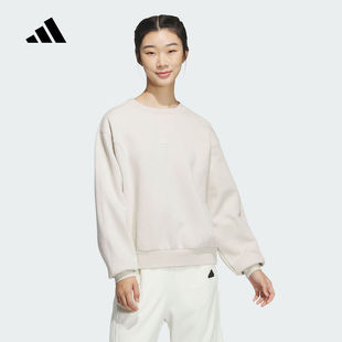 adidas阿迪达斯冬季 宽松舒适套头卫衣JJ3568 女子运动休闲简约时尚