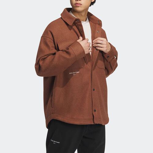 Adidas/阿迪达斯正品2026春冬季男装运动休闲翻领复古外套IP4970