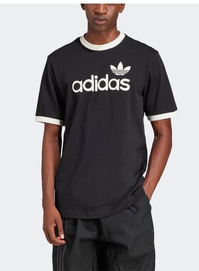 Adidas/阿迪达斯正品三叶草男士经典印花透气圆领短袖T恤JC8372