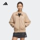 外套立领运动训练夹克JL6277 正品 Adidas阿迪达斯女子短款 JL6278
