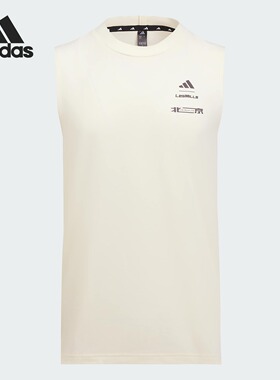 Adidas/阿迪达斯正品BJ M TANK LES MILLS男士修身背心KF8848
