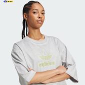 阿迪达斯三叶草度假风t恤情侣纯色做旧运动休闲街舞短袖 夏JM9248