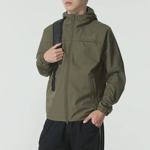 Adidas阿迪达斯外套男26秋冬新款连帽加绒保暖防风运动夹克KA1305
