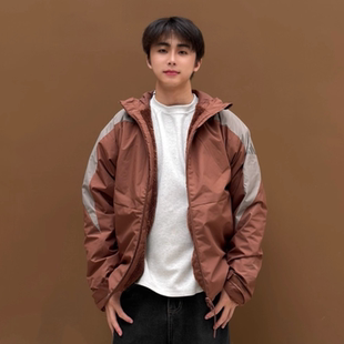 正品Adidas阿迪达斯拒水防泼运动休闲宽松连帽梭织夹克外套JZ8414