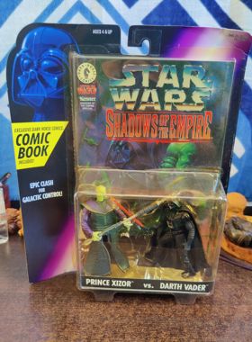 Kenner星球大战带漫画西佐王子vs黑武士可动人偶手办模型公仔玩具