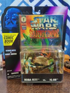 kenner星球大战带漫画波巴菲特vsIG88可动人偶手办模型公仔玩具