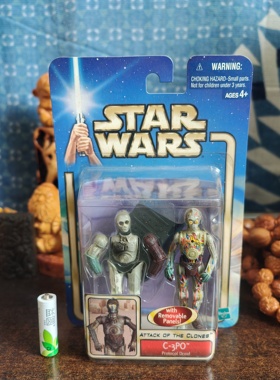 正版星球大战3.75寸C3PO可动人偶手办模型公仔摆件景品玩具现货