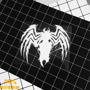 TLP镂空车贴 毒液Venom神奇蜘蛛侠寄主共生体漫威超级反英雄贴纸