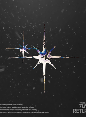 RETLPER镂空车贴 原创 北极星的指引 雪花星光 汽摩防水平面贴纸