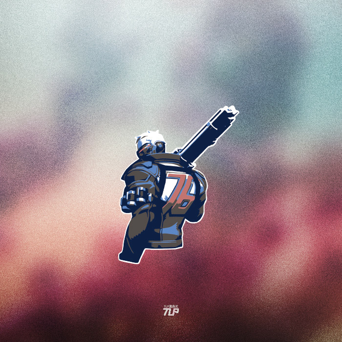 tlp反光车贴守望先锋涂鸦行李箱