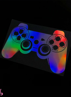 TLP镂空车贴 PS手柄游戏主机gamer防水机箱行李箱个性即时贴纸