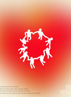 RETLPER镂空车贴 原创 手拉手舞蹈的欢乐人儿 汽摩防水装饰贴纸