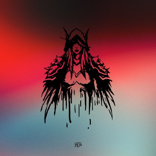 TLP镂空车贴 魔兽世界WOW希女王希尔瓦娜斯风行者部落首领游戏贴