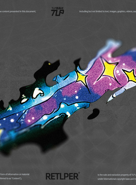 RETLPER镂空车贴 原创 裂隙开启 空间撕裂 汽摩防水遮划痕贴纸