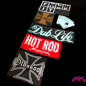 OLD SKOOL复古怀旧经典 范DUB TLP镂空贴 LIFE美式 牌照拉丝贴纸