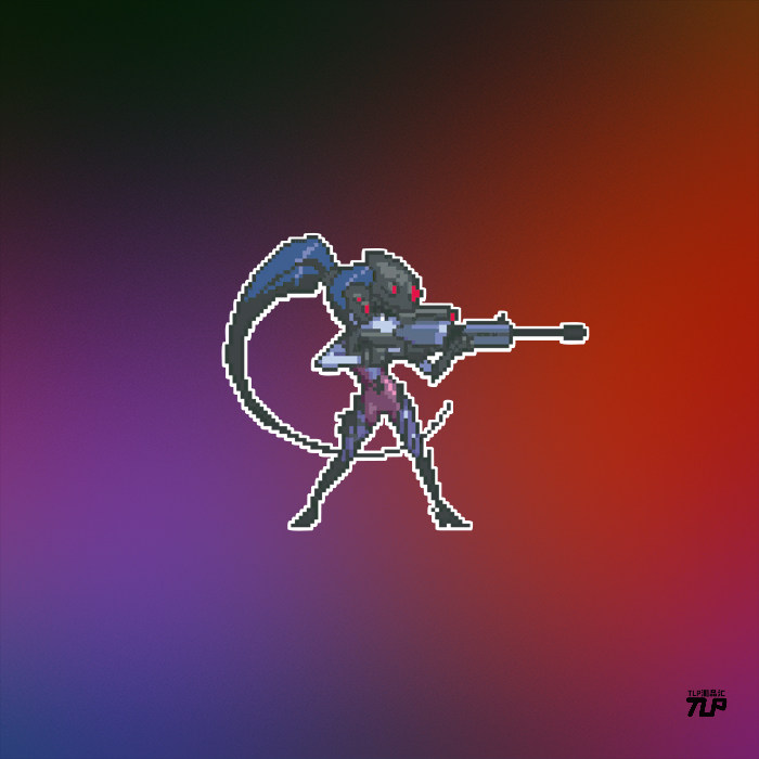 守望黑百合黑寡妇像素版反光TLP