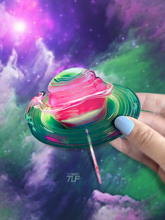 糖果星环宇宙立体感 星球棒棒糖 防水平面贴纸 原创 TLP反光车贴