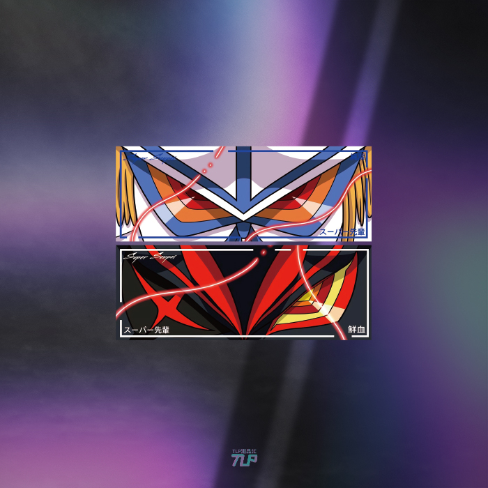 tlp反光车贴斩服少女贴纸