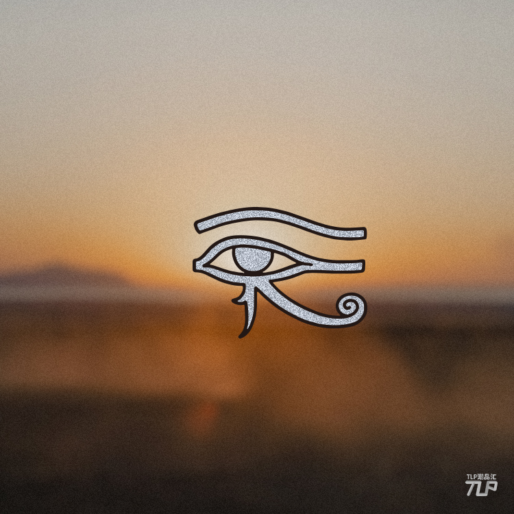 tlp镂空车贴 鹰头神荷鲁斯之眼horus神圣埃及天空太阳神法老贴纸