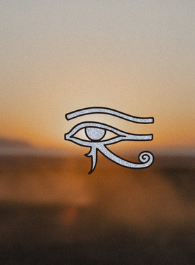 TLP镂空车贴 鹰头神荷鲁斯之眼Horus神圣埃及天空太阳神法老贴纸