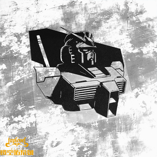 GUNDAM 78高达敢达半身肖像贴纸 地球联邦军MS TLP镂空车贴