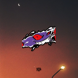 防水贴纸 P5女神异闻头像风格 TLP反光车贴 耿鬼Gengar宝可梦邪笑