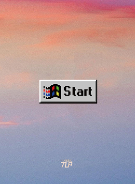 TLP反光贴 start怀旧开始win窗键标志蒸汽波 平板遮盖 防水贴纸