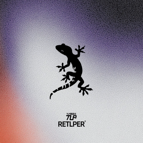 RETLPER镂空车贴 原创 壁虎手绘平安符号 汽摩防水装饰贴纸