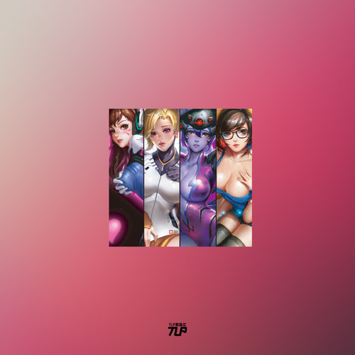 dva天使黑百合小美网吧反光车贴
