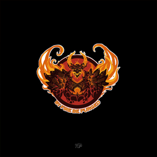 TLP反光车贴 暴雪魔兽世界风暴英雄炎魔之王拉格纳罗斯汽车贴纸