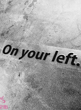 TLP镂空车贴 复仇者联盟美国队长猎鹰on your left决战灭霸贴纸