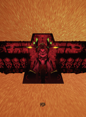 TLP反光车贴 EVA 终NERV13号机十字降临碇源堂动漫贴纸