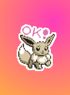 TLP反光车贴 精灵梦可宝Pokemon伊布Eevee摩托车油箱盖电脑机箱贴