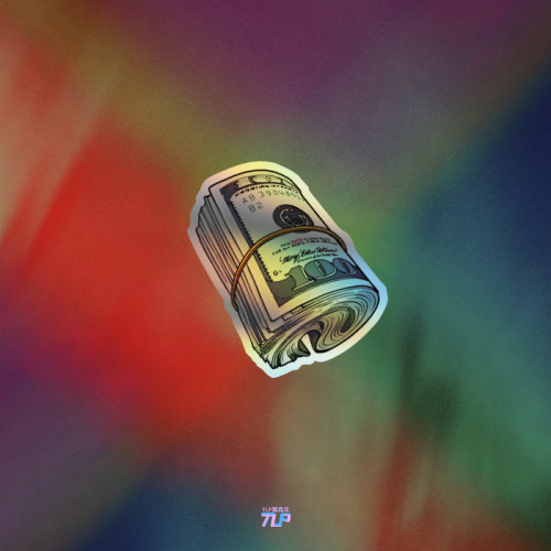 美金贴纸镭射美刀成捆钱RICH一百