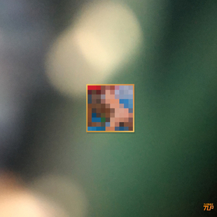 TLP反光贴纸 马赛克风格 侃爷说唱 黑与白音乐 平面平板贴纸