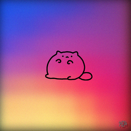 TLP镂空车贴 猫咪胖猫敲桌meme 可爱线条宠物 漆面玻璃 防水贴纸