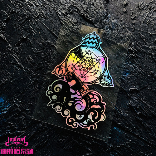 水瓶座AquariusTLP镭射车贴