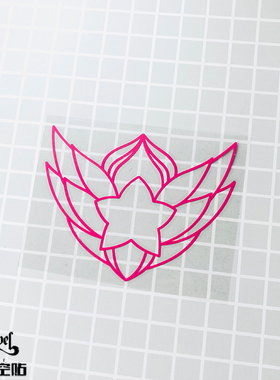 TLP镂空车贴 美少女战士月野兔五角星飞翼魔法标志SailorMoon贴纸