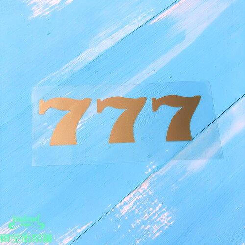 RETLPER镂空777连号防水车贴