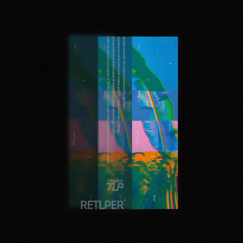 RETLPER反光车贴 原创 时空交错 芭蕉叶fade 找寻锚点 汽摩贴纸