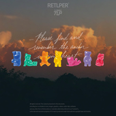 小熊糖 放飞自我 可爱汽摩防水平面贴纸 原创 RETLPER镂空车贴