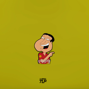 TLP反光车贴 Q哥 giggity 口头禅 出生之家 动漫防水多用个性贴纸